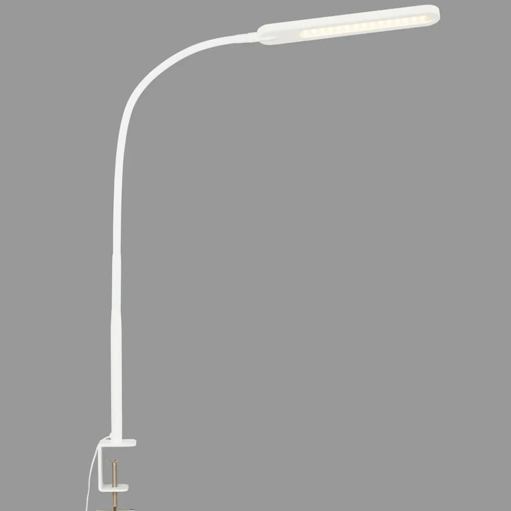 Briloner Arbejdsrum/Kontor|Bordlamper > Servo LED-klemmelampe, kan dæmpes, CCT, hvid