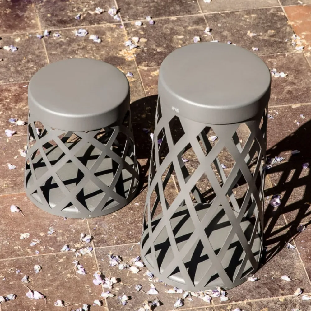 FARO BARCELONA Sokkellamper > Shadow LED-sokkellampe, mørkegrå, aluminium, højde 45 cm