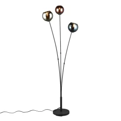 Reality Leuchten Gulvlamper|Gulvlamper > Sheldon gulvlampe med 3 glas-kugleskærme