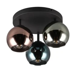 Reality Leuchten Loftlamper > Sheldon loftlampe med 3 glas-kugleskærme
