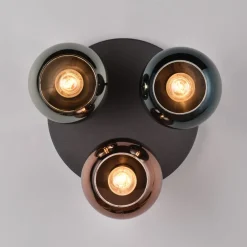 Reality Leuchten Loftlamper > Sheldon loftlampe med 3 glas-kugleskærme