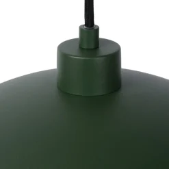 Pendellamper|Pendellamper ^ Lucide Siemon hængelampe af stål, Ø 40 cm, grøn