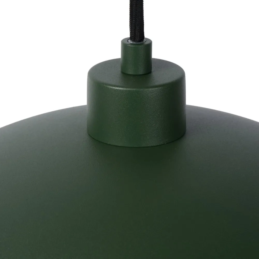 Pendellamper|Pendellamper ^ Lucide Siemon hængelampe af stål, Ø 40 cm, grøn