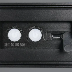 Reality Leuchten Væglampe Med Sensor > Silves solcellelampe til vægmontering, sort, sensor, IP44