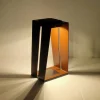 Les Jardins Solcelle Lampe Med Sensor|Solcellelamper > Skaal LED solcelle-lanterne med sensor, corten, 40 cm