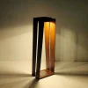 Les Jardins Solcelle Lampe Med Sensor|Solcellelamper > Skaal LED solcelle-lanterne med sensor, corten, 70 cm