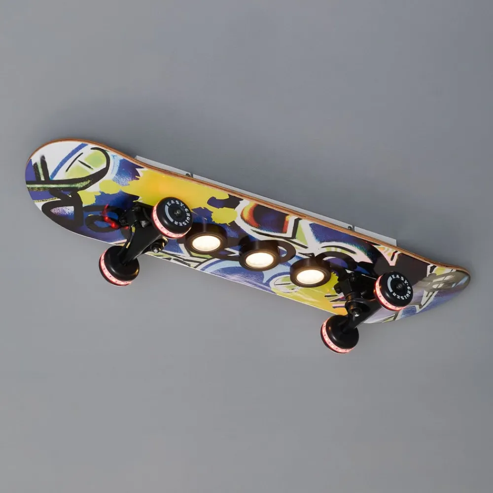 Evotec Loftlamper|Loftlamper > Skateboard Easy Cruiser Graffiti LED-loftlampe