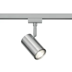 Skinnesystem ^ Trio Lighting Skinnespot DUOline 782401, Ø 6 cm, nikkel, 2-faset, GU10