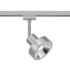Skinnesystem ^ Trio Lighting Skinnespot DUOline 780701, Ø 11 cm, nikkel, 2-faset, GU10