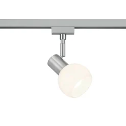 Trio Lighting Skinnesystem > Skinnespot til DUOline, opalglas, nikkelfarvet, E14