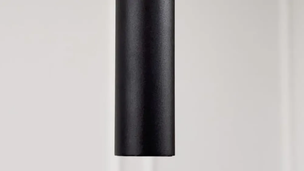 Lindby Skinnesystem > Skinne system 48V Lumaro, pendel, rørpære, 3 lyskilder, sort