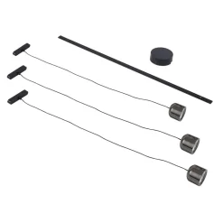 Lindby Skinnesystem > Skinne system 48V Lumaro, pendel, cylinder, 3 lyskilder, sort