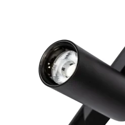Lindby Arbejdsrum/Kontor|Skinnesystem > Skinnesystem 48V Lumaro, spots, 9 lyskilder, sort, 13 cm, dæmpbar