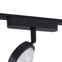 Arbejdsrum/Kontor|Skinnesystem ^ Lindby Skinnesystem 48V Lumaro, spots, 3 lyskilder, sort, Ø 7,3 cm