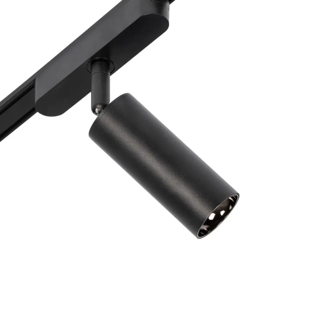 Lindby Skinnesystem > Skinne system 48V Lumaro, spots, 9 lyskilder, sort, 13,1 cm, dæmpbar