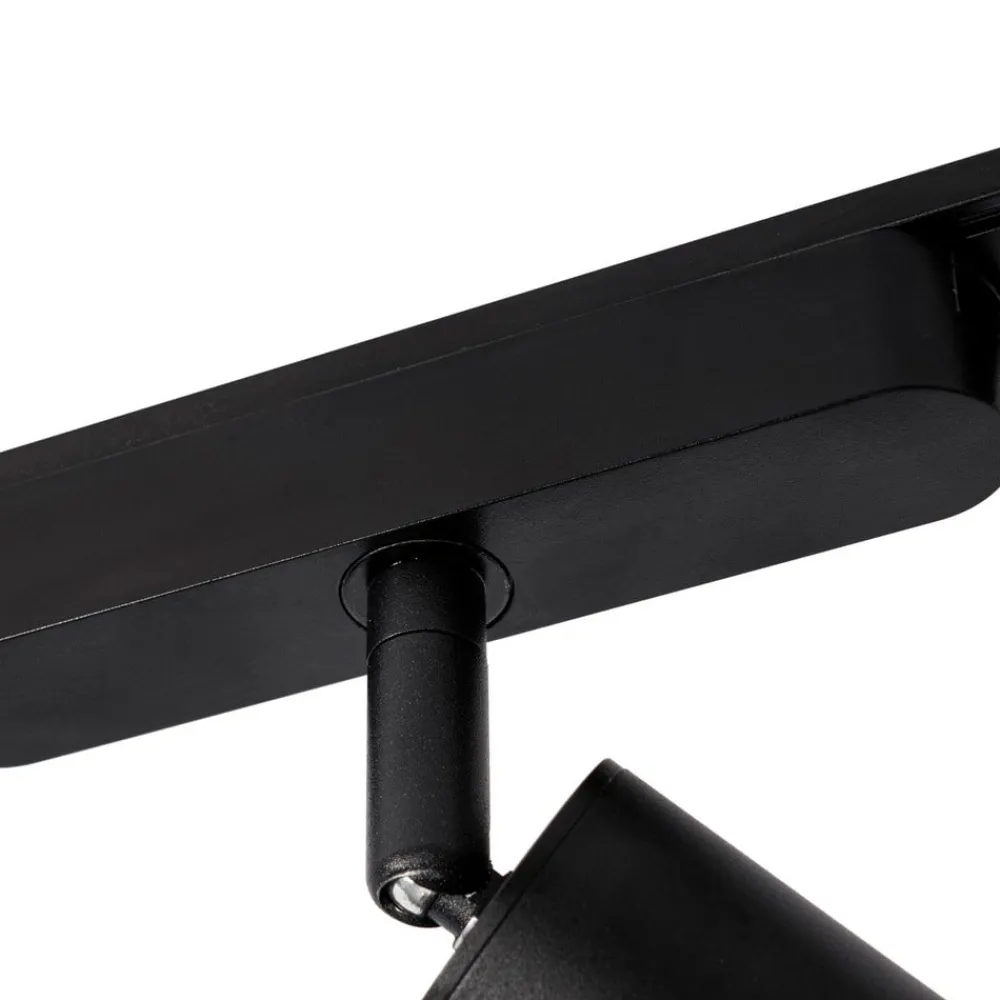 Lindby Skinnesystem > Skinne system 48V Lumaro, spots, 9 lyskilder, sort, 13,1 cm, dæmpbar