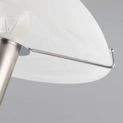 Lindby Bordlamper > Skøn Viola bordlampe i mat nikkel