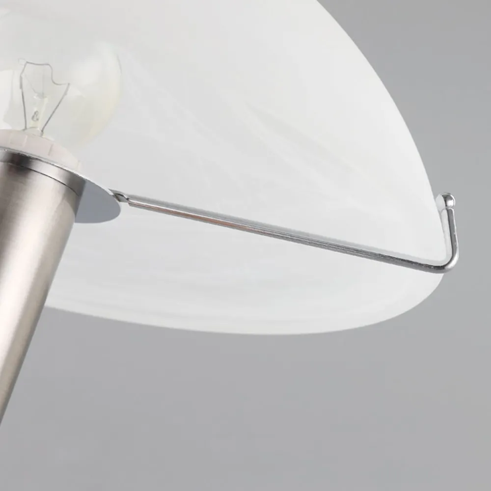 Lindby Bordlamper > Skøn Viola bordlampe i mat nikkel