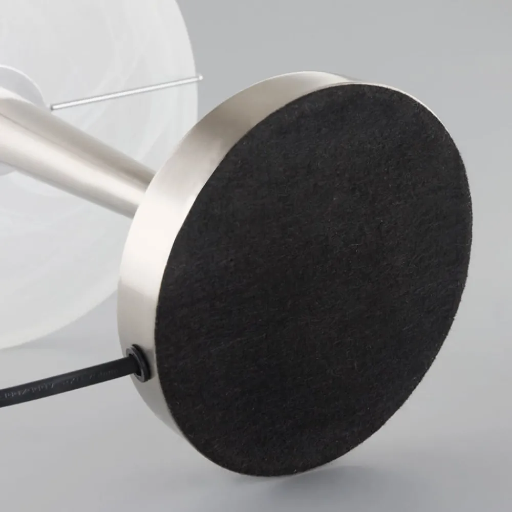 Lindby Bordlamper > Skøn Viola bordlampe i mat nikkel
