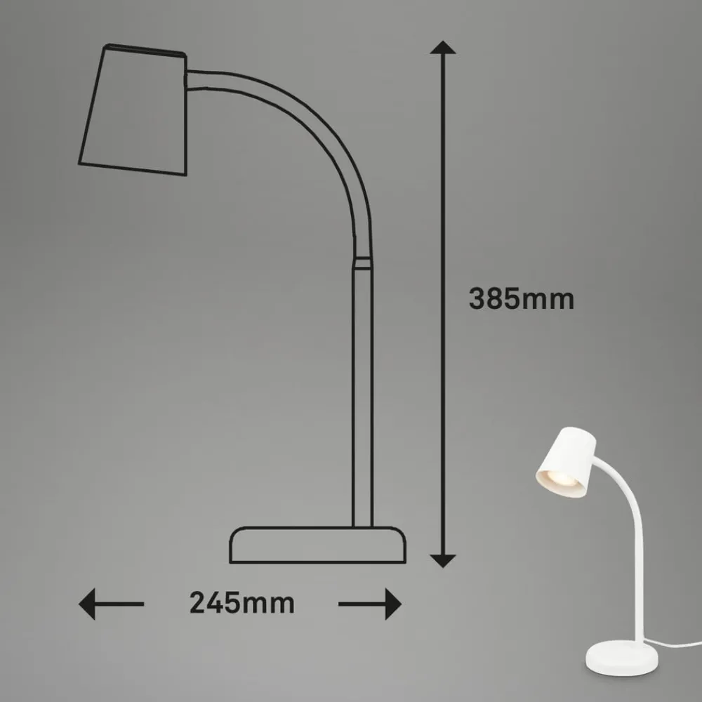 Briloner Arbejdsrum/Kontor|Bordlamper > Skriva bordlampe, GU10-fatning, hvid