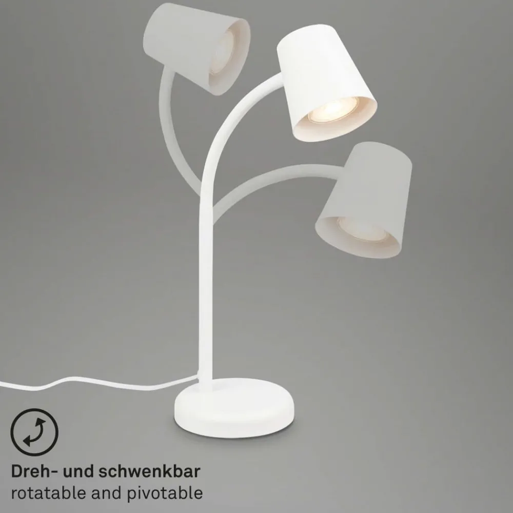 Briloner Arbejdsrum/Kontor|Bordlamper > Skriva bordlampe, GU10-fatning, hvid