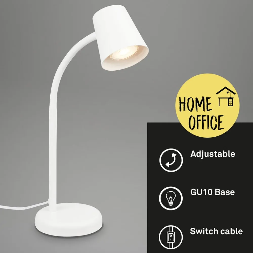 Briloner Arbejdsrum/Kontor|Bordlamper > Skriva bordlampe, GU10-fatning, hvid