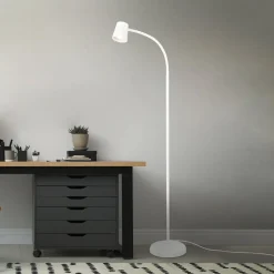 Briloner Arbejdsrum/Kontor|Gulvlamper > Skriva gulvlampe, justerbar, GU10, hvid