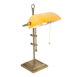Steinhauer Arbejdsrum/Kontor|Bordlamper > Skrivebordslampe Ancilla justerbar bronze/gul