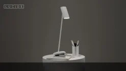 Lucide Arbejdsrum/Kontor > Skrivebordslampe i hvidt metal Hester