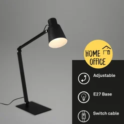 Briloner Arbejdsrum/Kontor > Skrivebordslampe 7467015 i sort