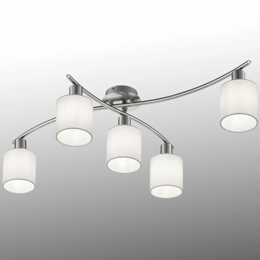 Loftlamper ^ Trio Lighting Skærme af hvidt stof - loftslampe Garda