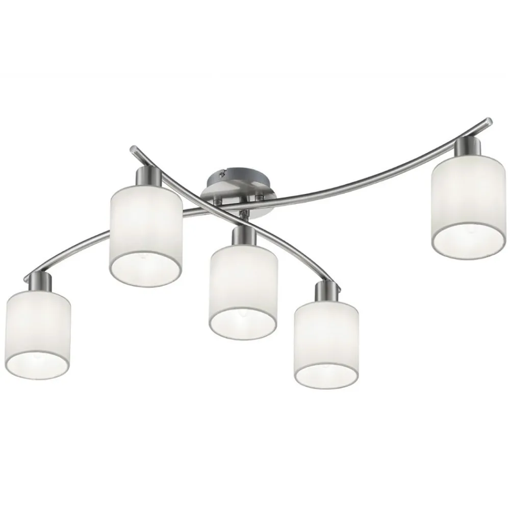 Loftlamper ^ Trio Lighting Skærme af hvidt stof - loftslampe Garda