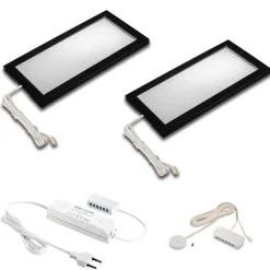 Hera Underskabsbelysning > Sky LED-underskabslampe dæmper 2 stk. 4000K sort