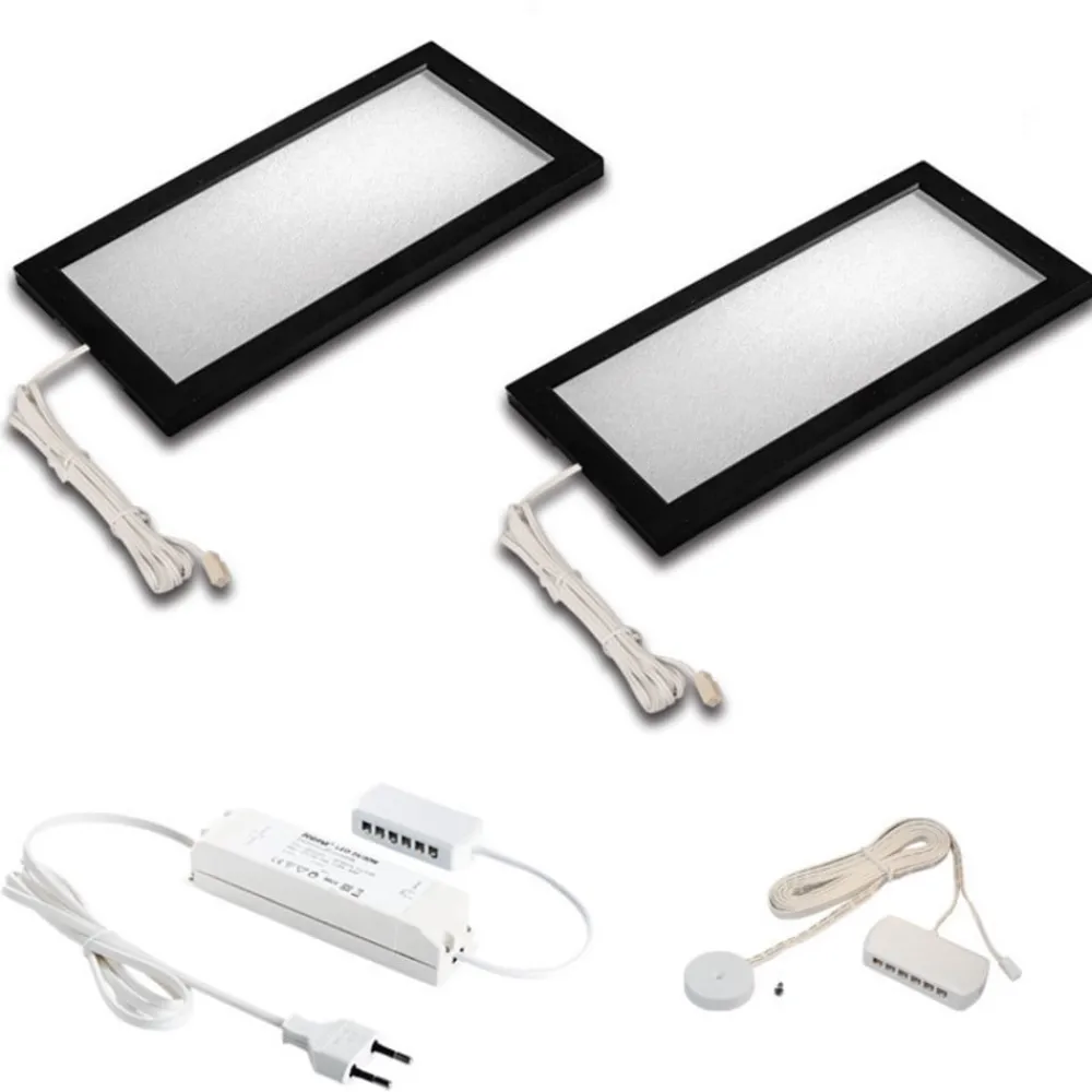 Hera Underskabsbelysning > Sky LED-underskabslampe dæmper 2 stk. 4000K sort