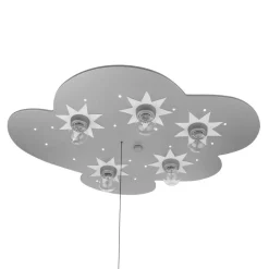 Niermann Standby Loftlamper > Sky loftlampe titanium, 5 lyskilder 20 LED-punkter