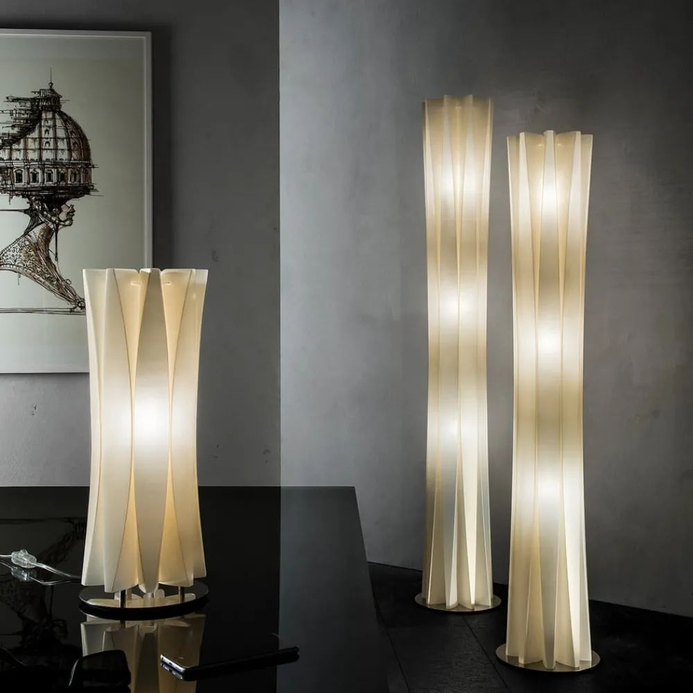 Slamp Gulvlamper|Gulvlamper > Bach gulvlampe, højde 184 cm, guld