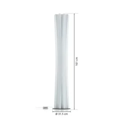Slamp Gulvlamper|Gulvlamper > Bach gulvlampe, højde 161 cm, hvid