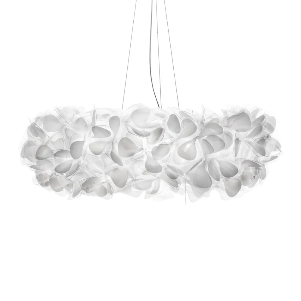 Pendellamper|Pendellamper ^ Slamp hængelampe Clizia Mama Non Mama, Ø78cm, hvid/klar