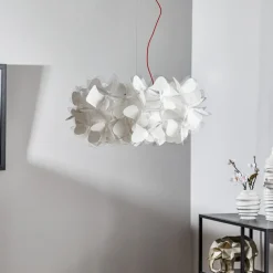 Slamp Pendellamper > hængelampe Clizia Mama Non Mama, Ø53cm, hvid/rød