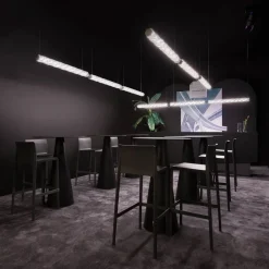 Arbejdsrum/Kontor ^ Slamp Hugo Prisma 24V designer-LED-hængelampe
