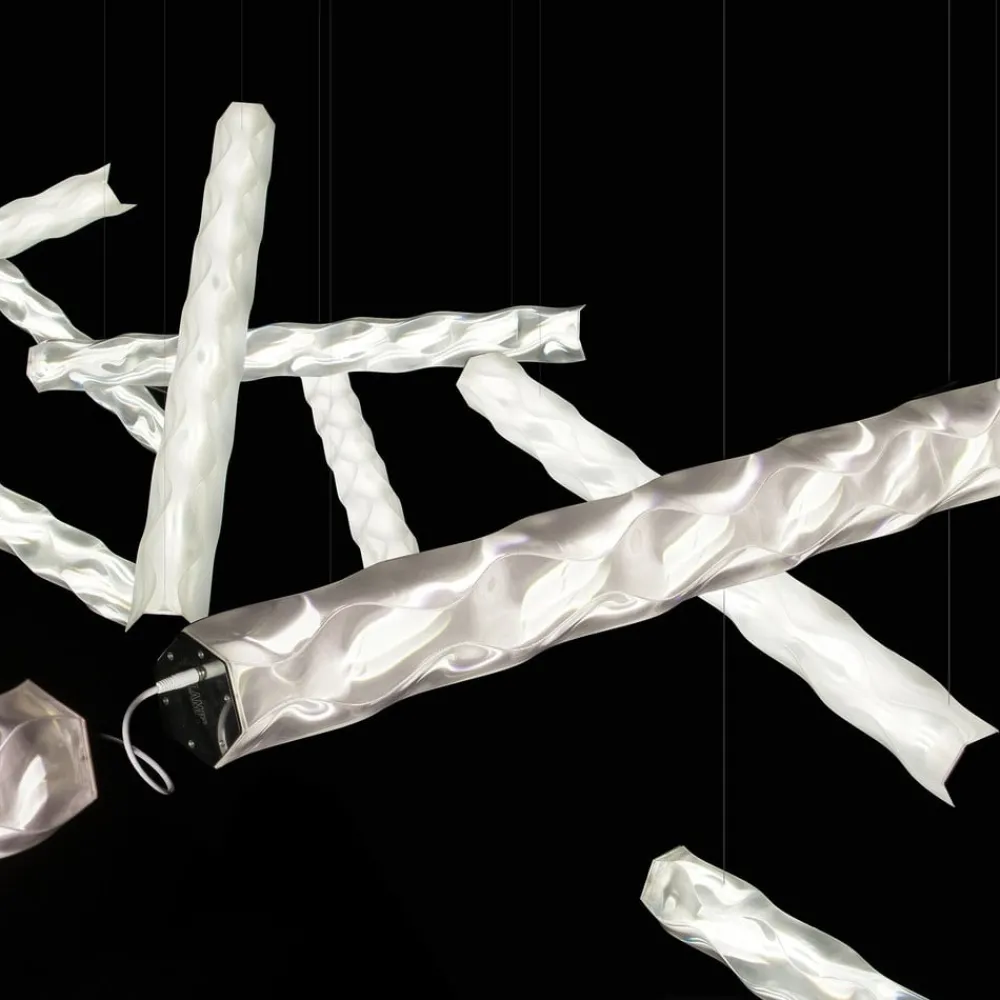 Arbejdsrum/Kontor ^ Slamp Hugo Prisma 24V designer-LED-hængelampe