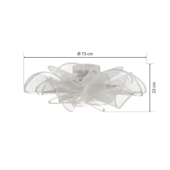 Loftlamper|Loftlamper ^ Slamp LA BELLE ÉTOILE loftlampe hvid, 73 cm