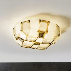 Slamp Væglamper > Mida væglampe, 50 cm, hvid-guld
