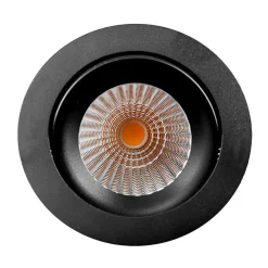 The Light Group Loftlamper|Indbygningsspots > SLC DL04 LED-indbygningslampe sort 3.000 K