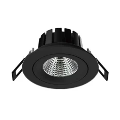 The Light Group Loftlamper > SLC DL04 LED-indbygningslampe sort 2.700 K