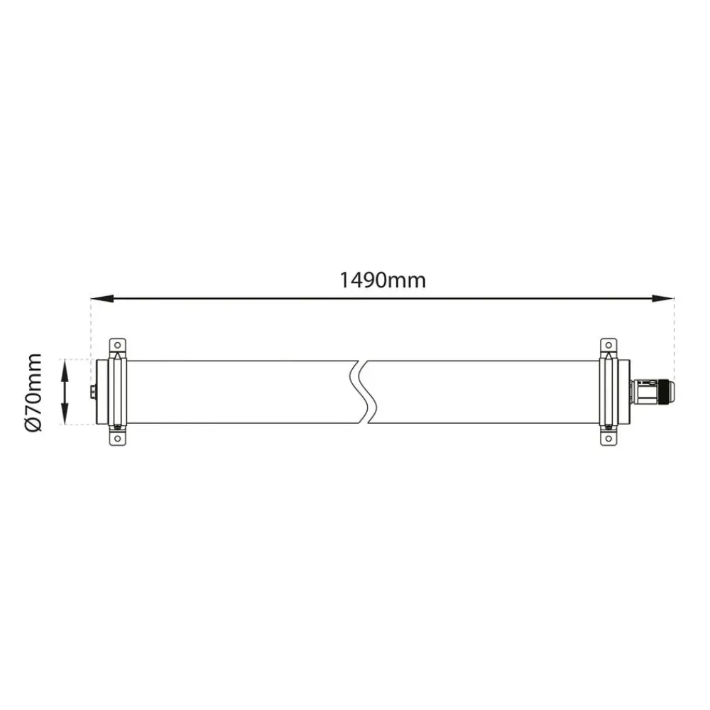 The Light Group Udendørs Loftlamper > SLC Lava LED-loftlampe af PMMA IP69
