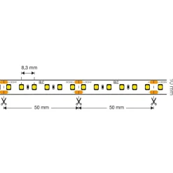 The Light Group Led Strips > SLC LED-strip med fuldt spektrum CRI 98, 5 m IP54 2.700K