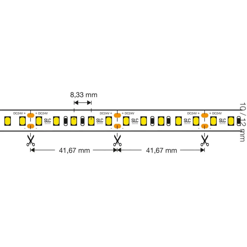 The Light Group Led Strips > SLC LED-Strip Ultra Long iCC IP67 30m 240W 2.700K