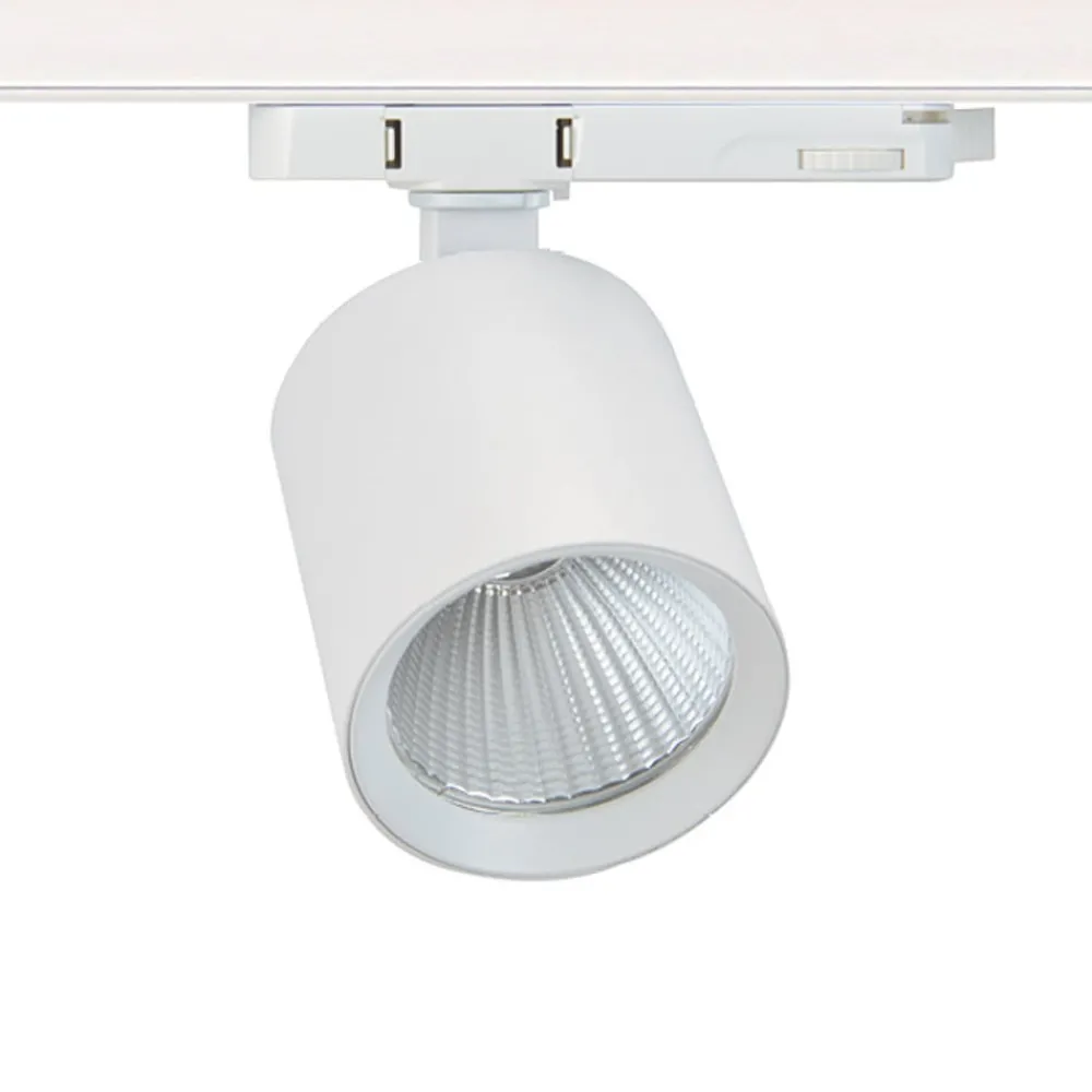 The Light Group Arbejdsrum/Kontor|Skinnesystem > SLC LED track spot Fox, hvid, 3.000 K, 3-fase skinne