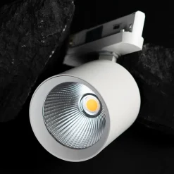 The Light Group Arbejdsrum/Kontor|Skinnesystem > SLC LED track spot Fox, hvid, 3.000 K, 3-fase skinne